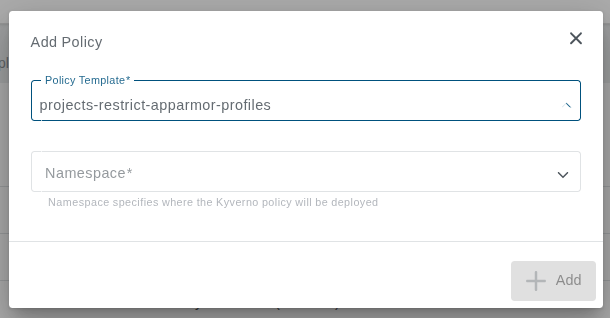 add policy binding